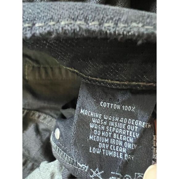 Hilfiger Dark Wash Red Label Premium Vintage Denim Button Fly Jeans 33 x 31 - Picture 7 of 10